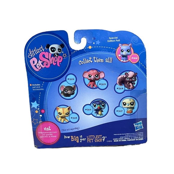 Littlest Pet Shop LPS Special Edition Collectors Pet Series Rhinoceros #1908 - Picture 3 of 4